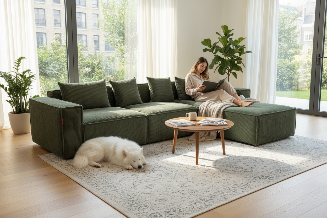 Caroilne Sofa L Shape