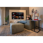 Zeya Armchair with pouf