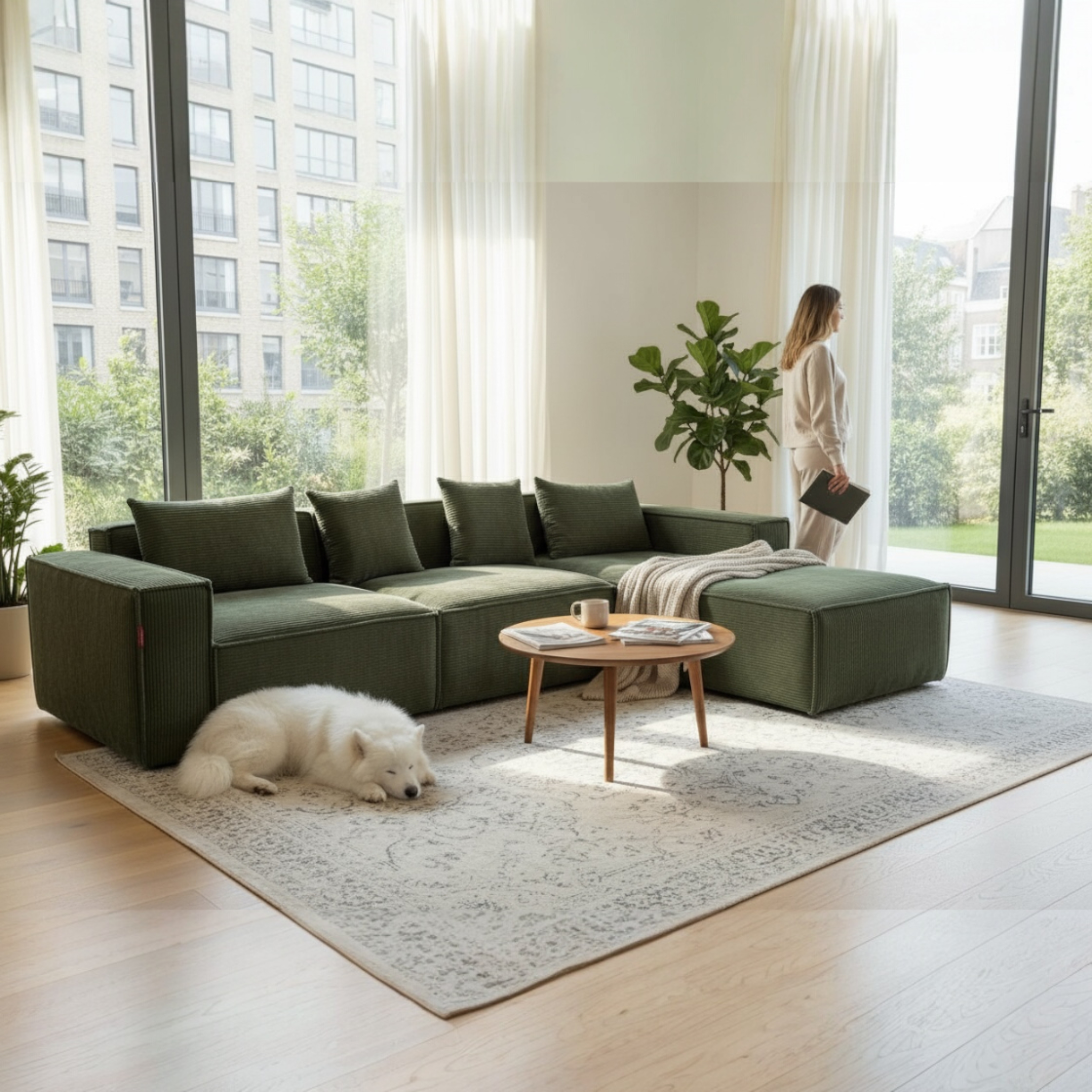 Caroilne Sofa L Shape