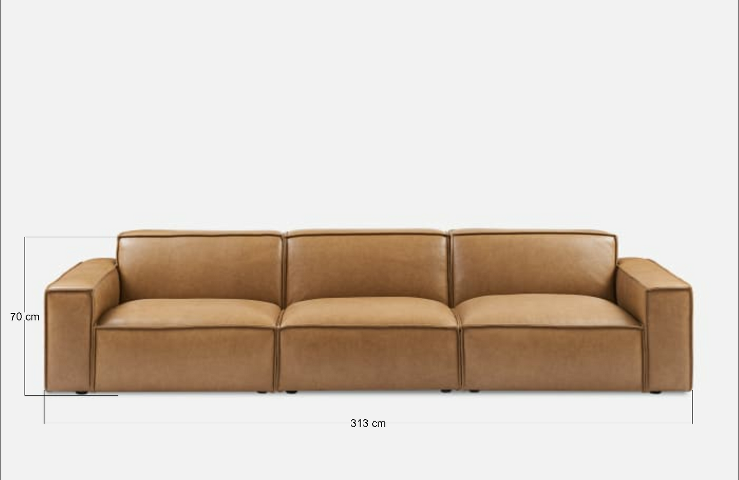 Meraki Sofa L Shape with pouf