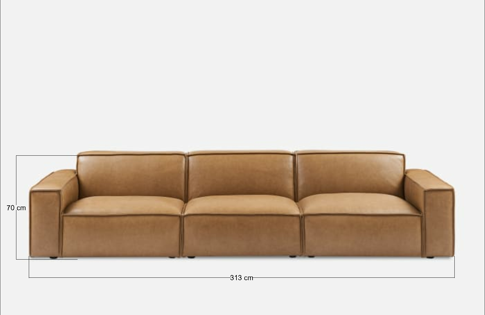 Meraki Sofa L Shape with pouf